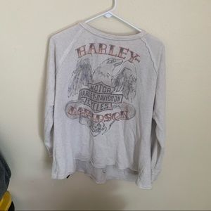 Harley Davidson Long Sleeve Terry Shirt